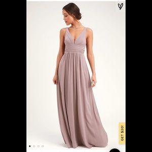 lulus mauve bridesmaid dress